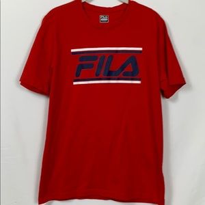 Fila red short sleeved tee shirt size Med.